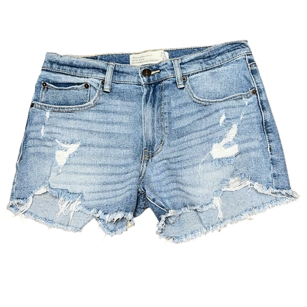 Abercrombie & Fitch Women’s Mid-Rise Boyfriend Shorts Size 27/4